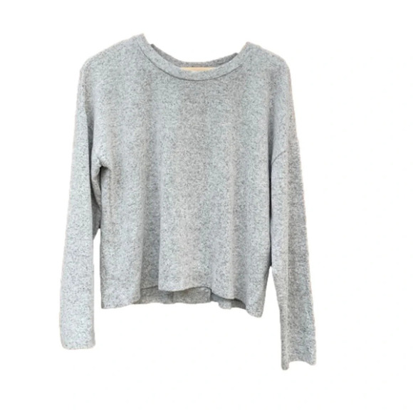 Pink Rose Sweaters - PINK Rose large grey sweater